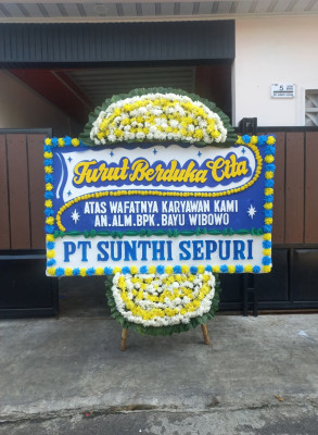 Papan Bunga Duka di Umbunasi